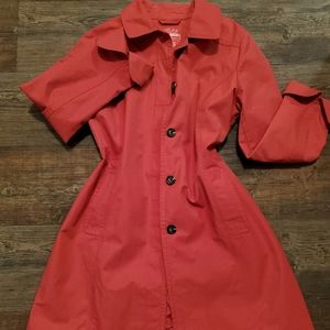 Eddie Bauer Christine Coral Pink Trench Coat